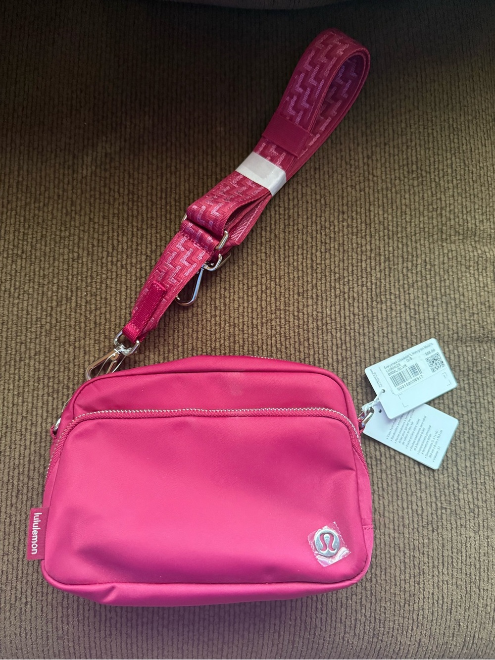 lululemon athletica Hot Pink Crossbody Cosmetic Pouch